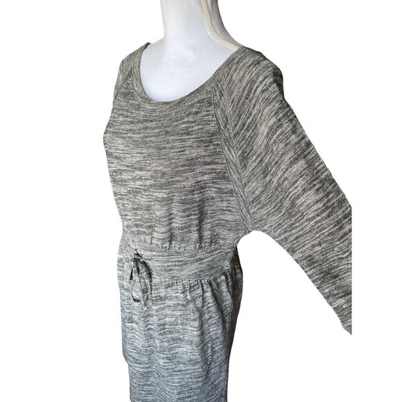Juicy Couture Women's Knit Dress Size M Gray 3/4 Sleeves Waist Tie Above Knee - Picture 4 of 13